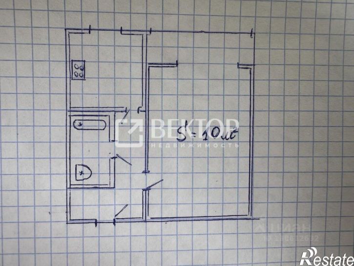 1-комн квартира ул Наговицыной-Икрянистовой, 2,  д. 2