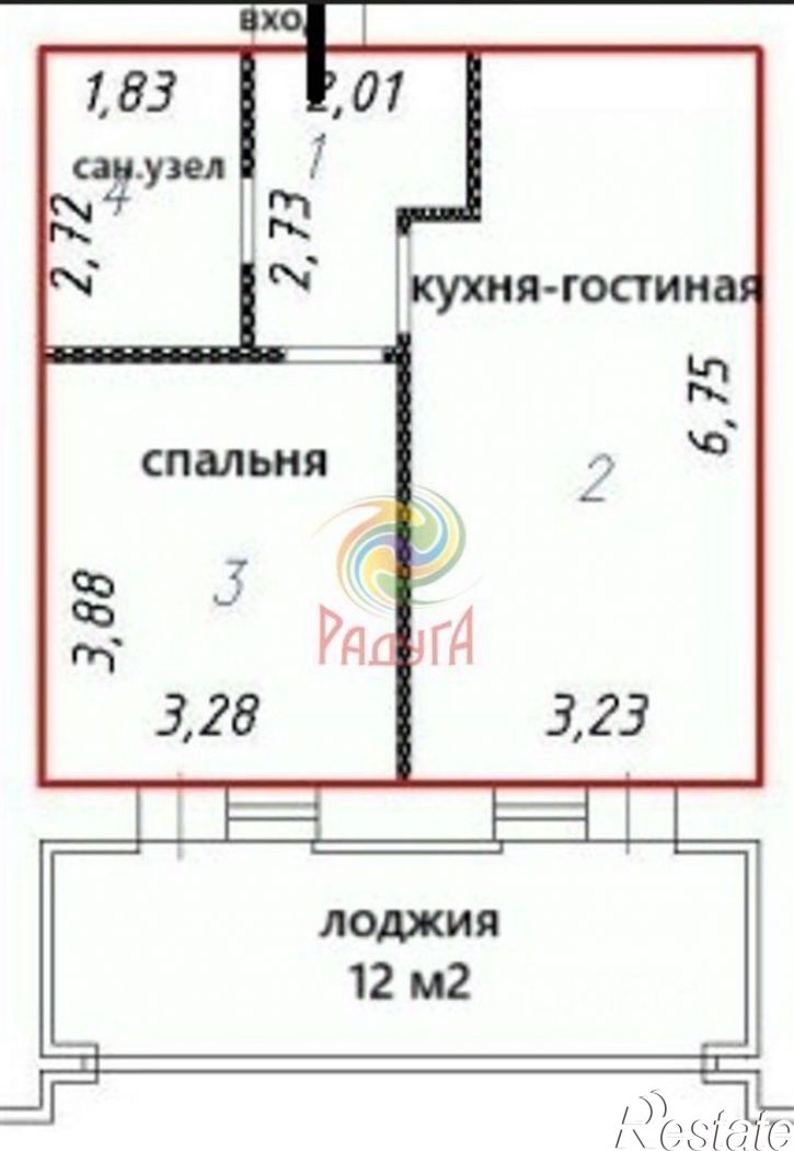 1-комн квартира ул Сарментовой, 9,  д. 9