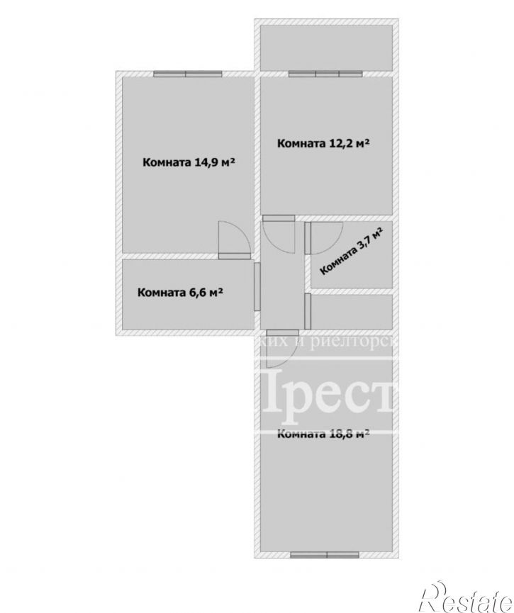 2-комн квартира Рождественский микр., 5