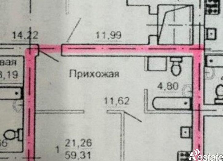 1-комн квартира ул Красных Зорь, 8,  д. 8
