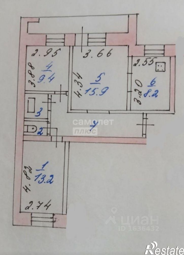 3-комн квартира ул 3-я Полетная, 5,  д. 5