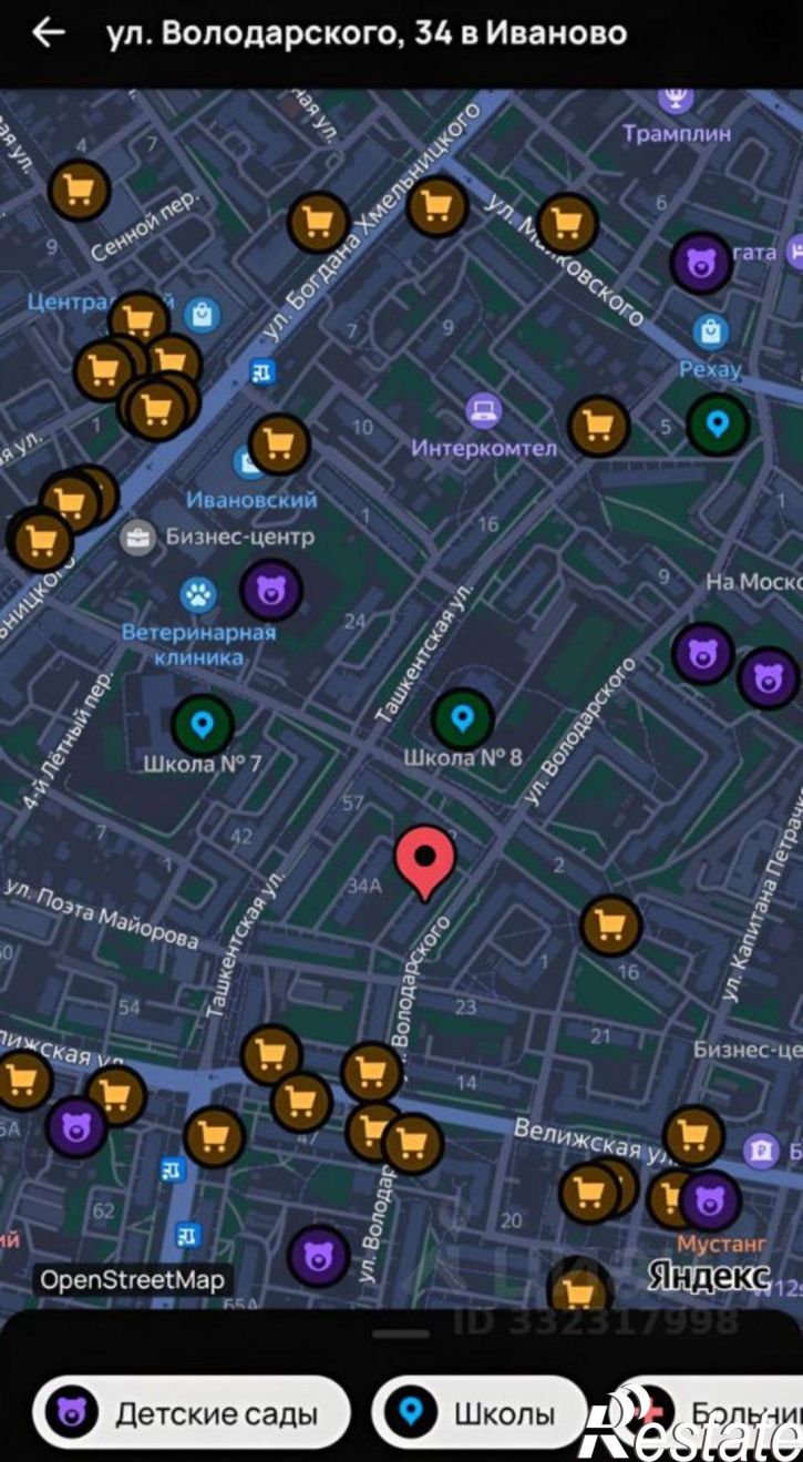 2-комн квартира ул Володарского, 34,  д. 34