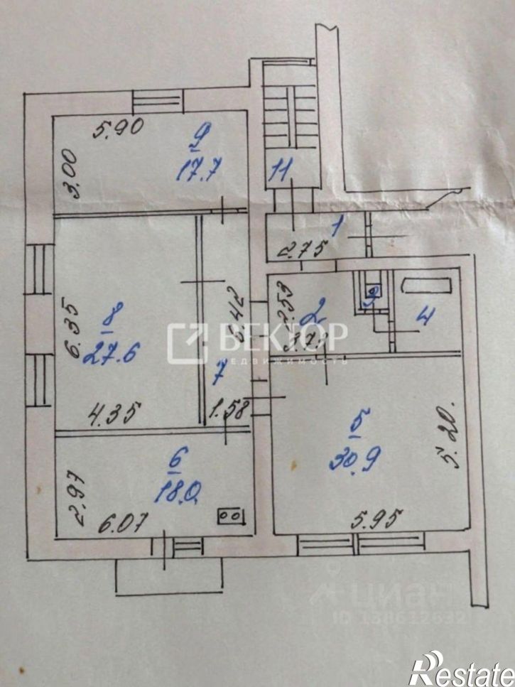 3-комн квартира ул Рабфаковская, 29,  д. 29