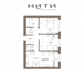 2-комн, 59 кв м, этаж 6/14 ул 8 Марта, 17