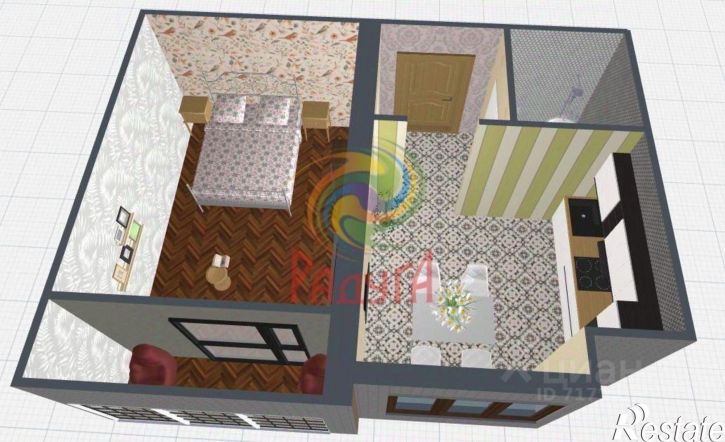 1-комн квартира пер Белинского, 6,  д. 6