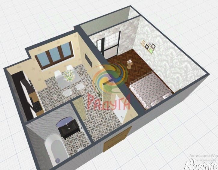 1-комн квартира пер Белинского, 6,  д. 6