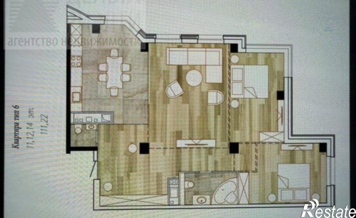 3-комн квартира Конспиративный пер, 12,  д. 12