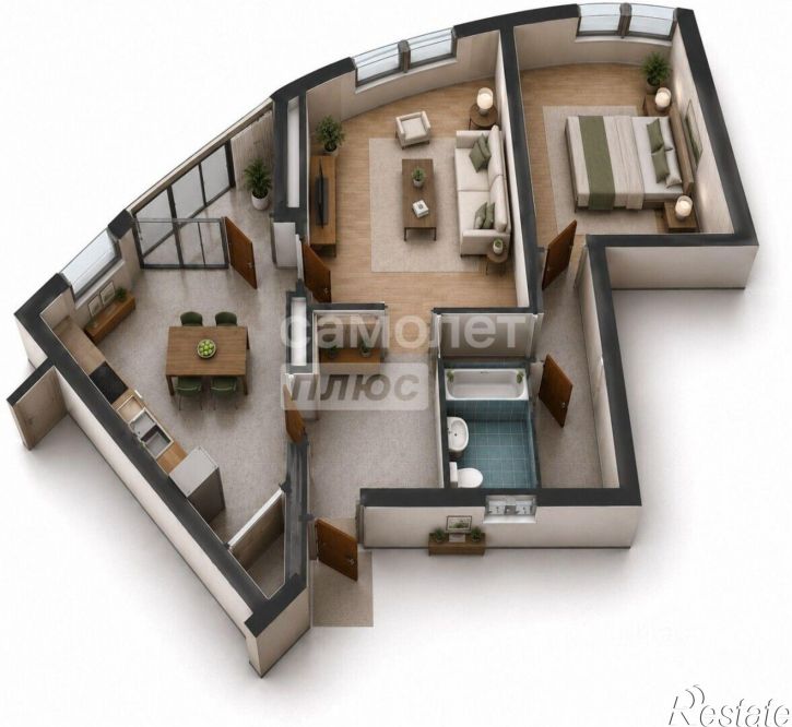 2-комн квартира ул 1-я Полевая, 30,  д. 30