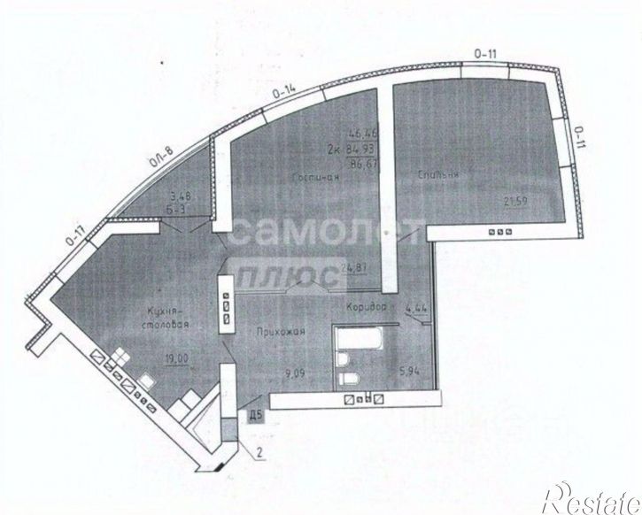 2-комн квартира ул 1-я Полевая, 30,  д. 30