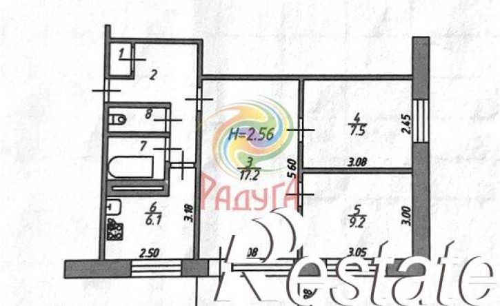 3-комн квартира 2-я Ключевая улица, 1А,  д. 1А