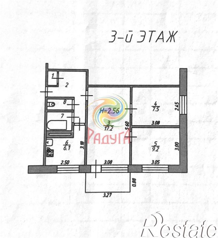 3-комн квартира 2-я Ключевая улица, 1А,  д. 1А