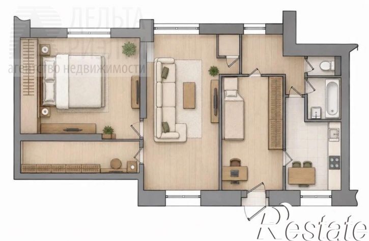 3-комн квартира Карла Маркса ул, 32