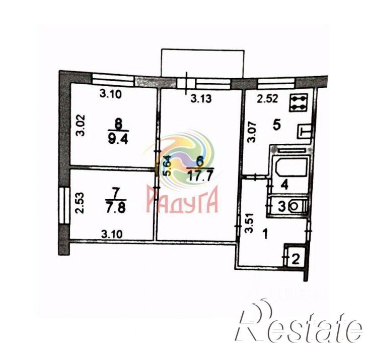 3-комн квартира 2-я Нагорная улица, 20,  д. 20