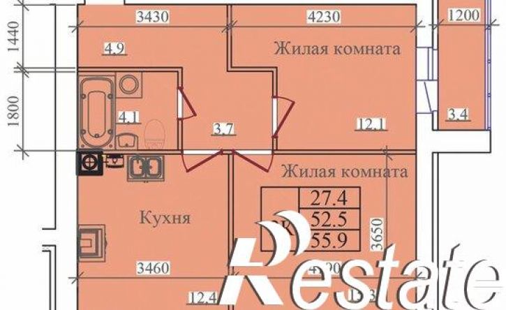 2-комн квартира в новом доме улица Павла Большевикова, 50 к6,  д. 50 к6