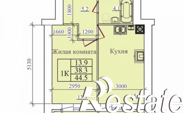1-комн квартира в новом доме улица Павла Большевикова, 50 к6,  д. 50 к6