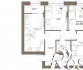 3-комн, 85 кв м, этаж 4/14 улица 8 Марта, 17