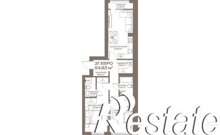 2-комн квартира в новом доме улица 8 Марта, 17,  д. 17