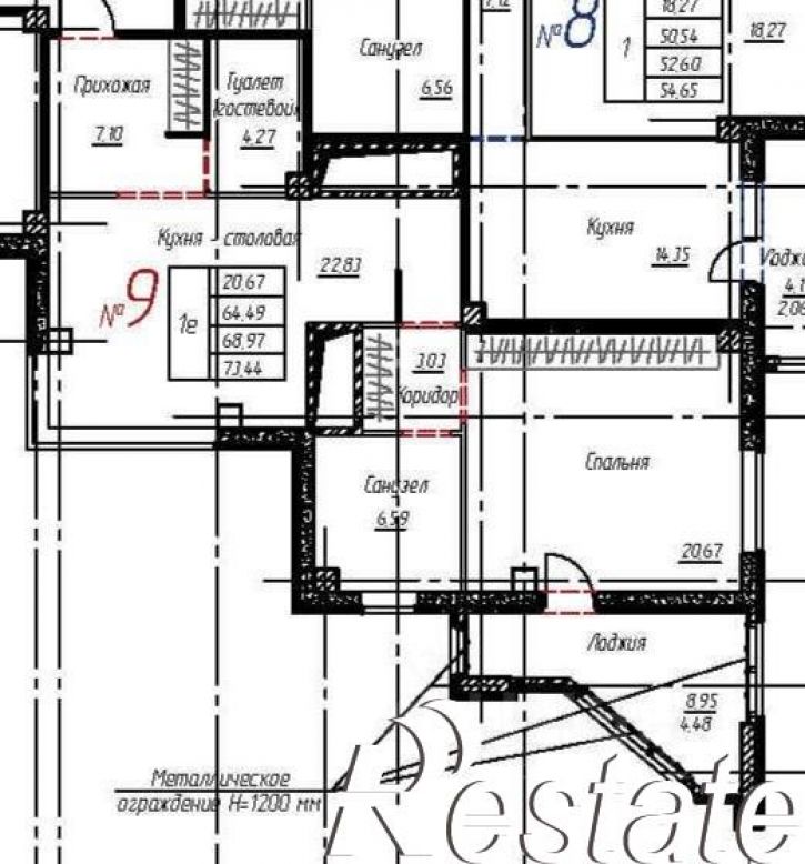 2-комн квартира Красногвардейская улица, 65,  д. 65
