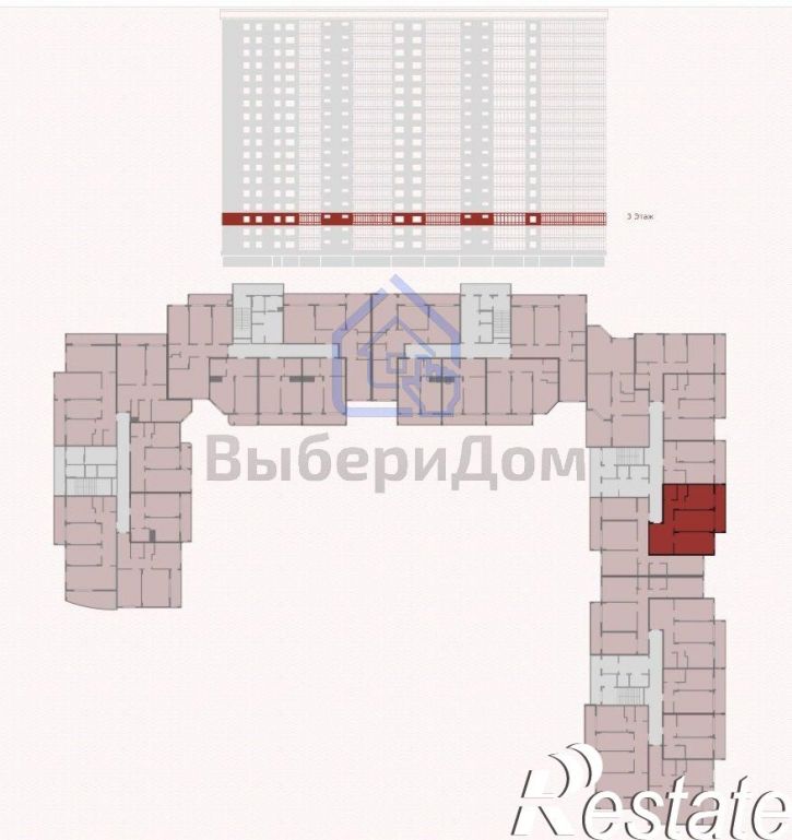 2-комн квартира Профсоюзная ул, 8