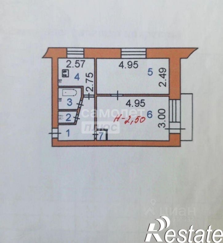 2-комн квартира Карьерная улица, 2,  д. 2