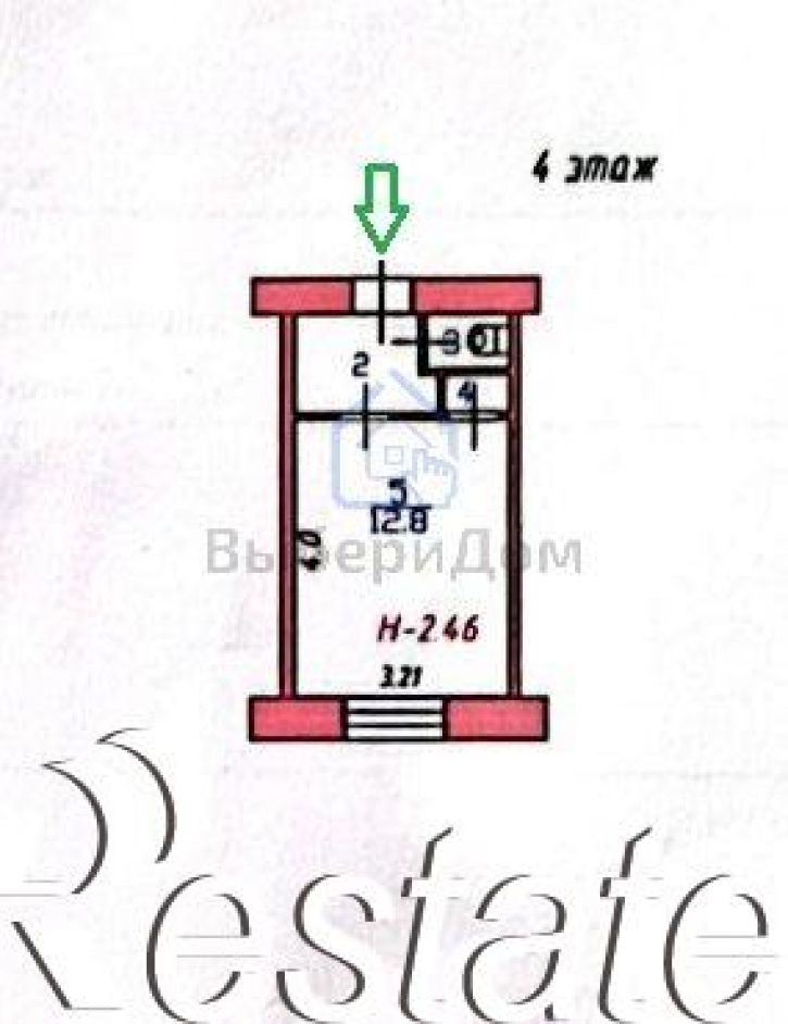 1-комн квартира Любимова ул, 4