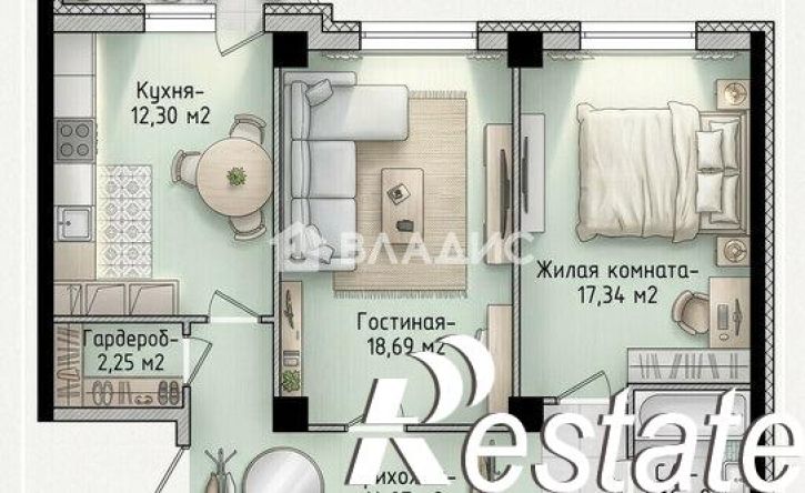 2-комн квартира улица Полка Нормандия-Неман, 106 к2,  д. 106 к2